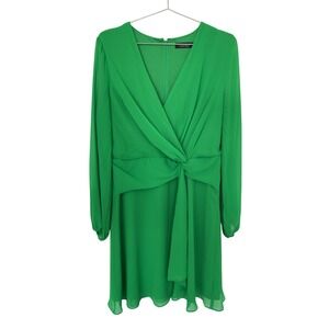 ralph lauren green wrap dress Lauren Ralph Lauren Green Equestrian Print Jersey Wrap Dress XS Lauren  Ralph Lauren